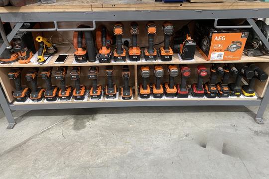 5S project and auditing system for $10k of battery tools